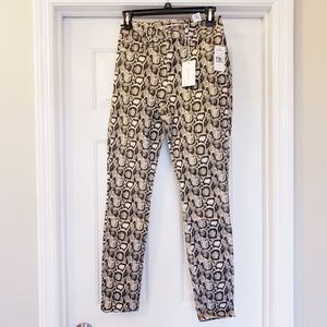 NWT Good American Snake Print Leggings Jeans